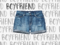 GARAGE - boyfriend style denim shorts